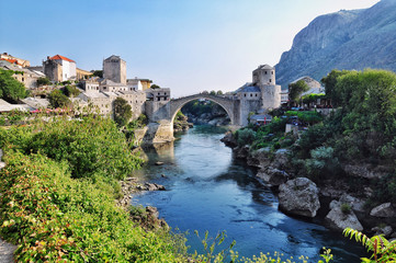 Mostar city of Bosnia and Herzegovina.