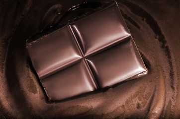 Melted chocolate background