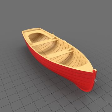 Boat Row Wooden