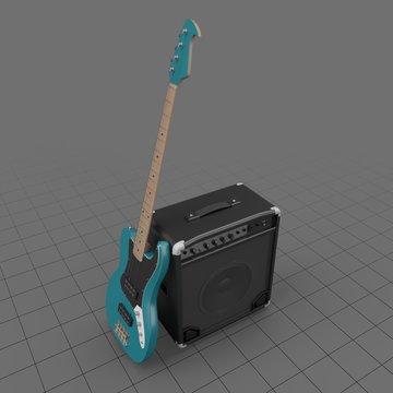 Guitar And Speaker