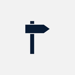 Signpost icon simple illustration