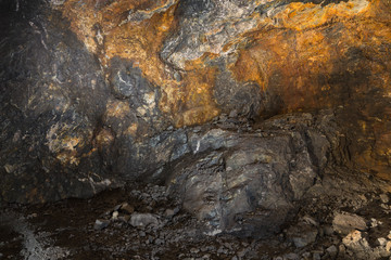 Obraz na płótnie Canvas waste rock dump at the mine