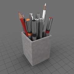 Pens In Cup 01