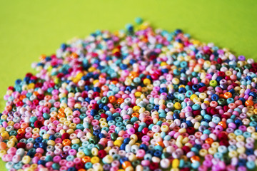 Fototapeta na wymiar multicolored beads
