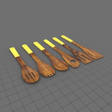 Utensils Set Wooden