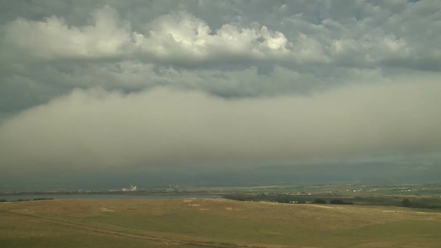 Fog Bank Rolling Just Above Ground