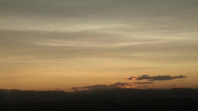 Volcanic Dust at Sunset