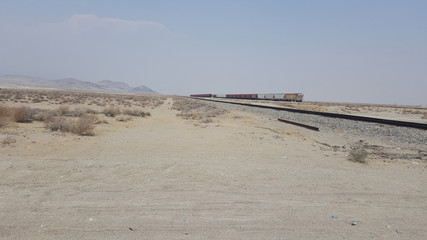 Train in Desert