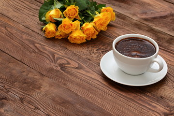 Kawa i róże © fotodrobik