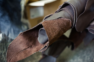 leather blanks for the manufacture of footwear