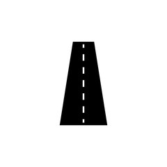 Road solid icon, navigation and street, vector graphics, a filled pattern on a white background, eps 10.