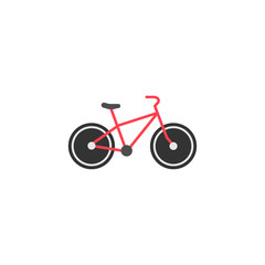 Naklejka premium Bicycle solid icon, navigation and transport sign, vector graphics, a colorful flat pattern on a white background, eps 10.