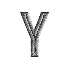 vintage hand drawn letter