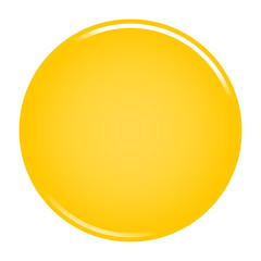 Yellow circle button blank web internet icon - 134642305