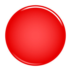 Red circle button blank web internet icon - 134642336