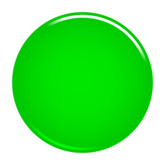 Green Circle Button Blank Web Internet Icon