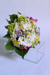 colorful bridal flower bouquet