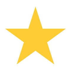 Flat star icon favorite sign bookmark button