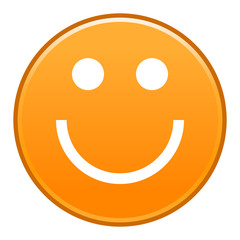 Orange smiling face cheerful smiley happy emoticon