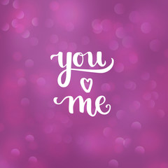 Romantic Typographic poster