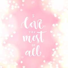 Romantic Typographic poster