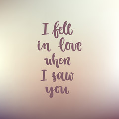 Romantic Typographic poster