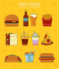 Fast food icons