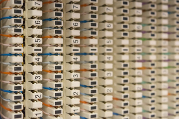 cross bar, telecommunications equipment, cable connection board communications equipment