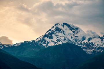Fototapeta na wymiar Kazbegi mountain