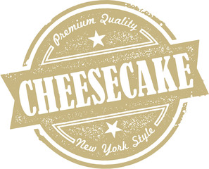 Vintage Cheesecake Dessert Menu Stamp