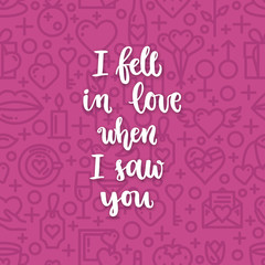 Romantic Typographic poster
