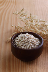 The flakes of oat