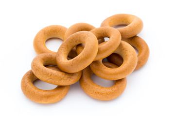 Bagels isolated on a white background.