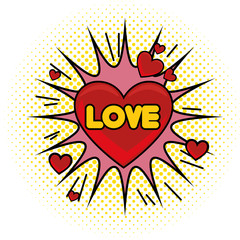 happy valentines day card vector illustration design
