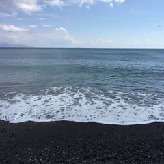 Beach Stone Blue Santorini Holiday Travel