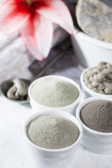 Ancient minerals - luxury face and body spa treatment, clay powder mask