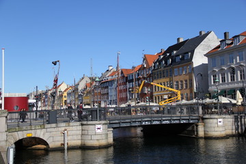 Fototapeta na wymiar Copenhagen Denmark City Buildings