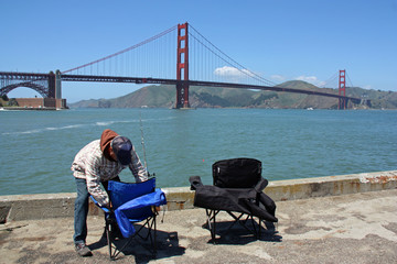 Le Golden Gate Bridge dans la baie de San Francisco, USA