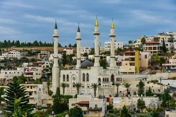 Fototapeta na wymiar The mosque named Kadyrov in the Israeli village of Abu Ghosh.