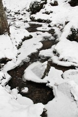 torrent d'Auvergne gelé