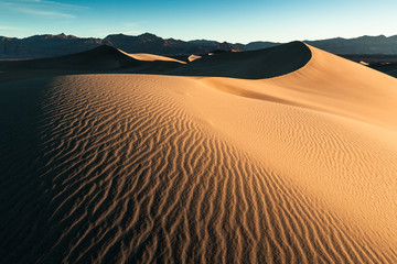 Mesquite Dunes at Death Valley, CA, USA