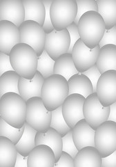 balloons background gray
