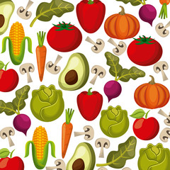 vegetables background design colorful design. vector illustration