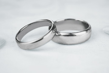 Bride and groom  wedding rings