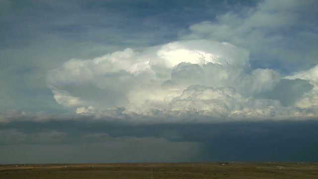 Departing Supercell on High Plains
