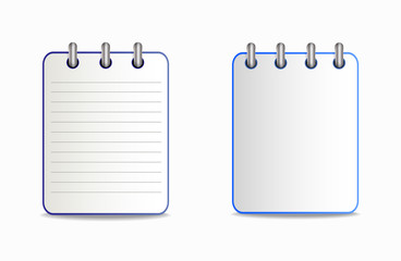 Notepad is blue in two variants