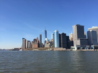 Fototapeta na wymiar New York City Skyline River