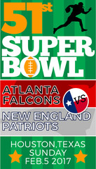 Super bowl 51 atlanta falcons new england patriots vertical