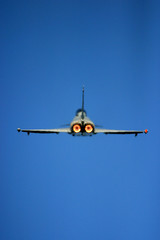 Fototapeta na wymiar Eurofighter in flight at UK air show