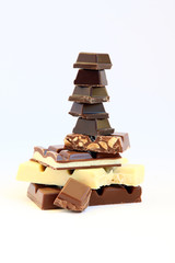 Chocolate Variety on White